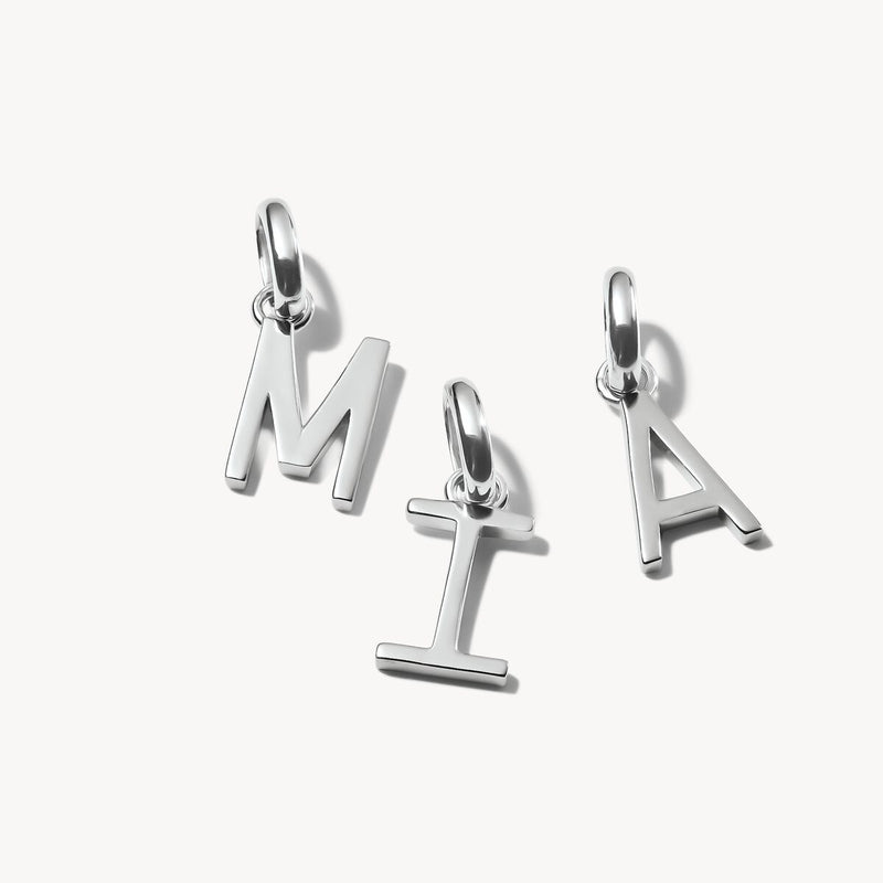 Connect Charm letter I Silver