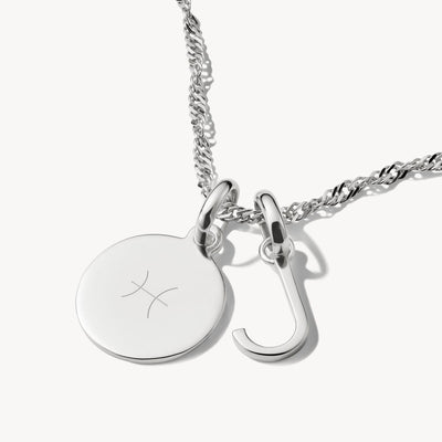Connect Charm letter J Silver
