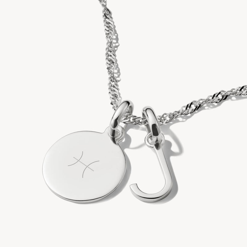 Connect Charm letter J Silver