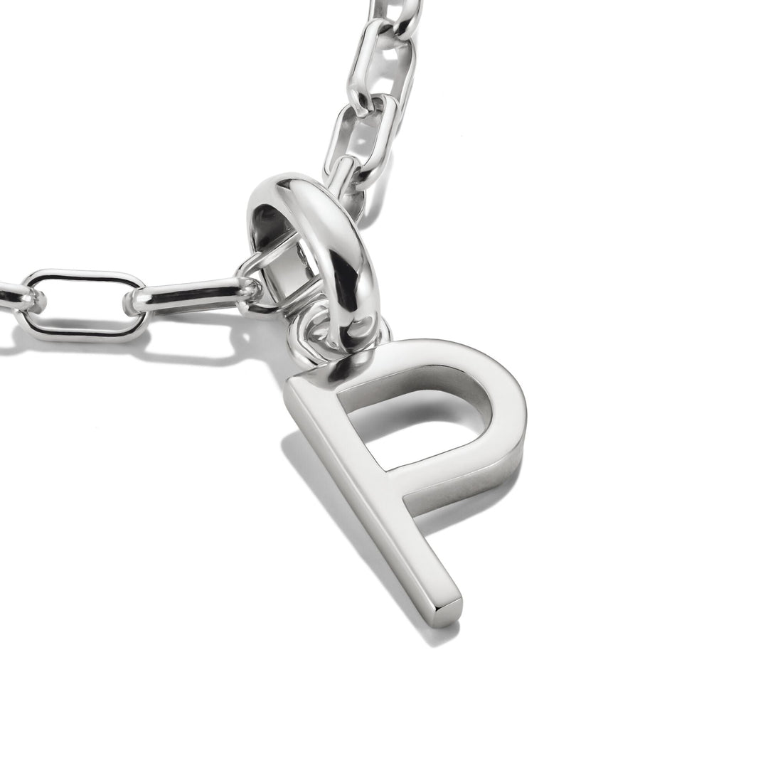 Connect Charm letter P Silver