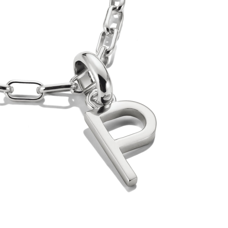 Connect Charm letter P Silver