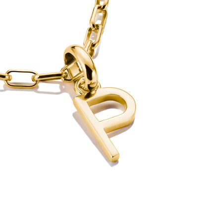 Connect Charm letter P Gold