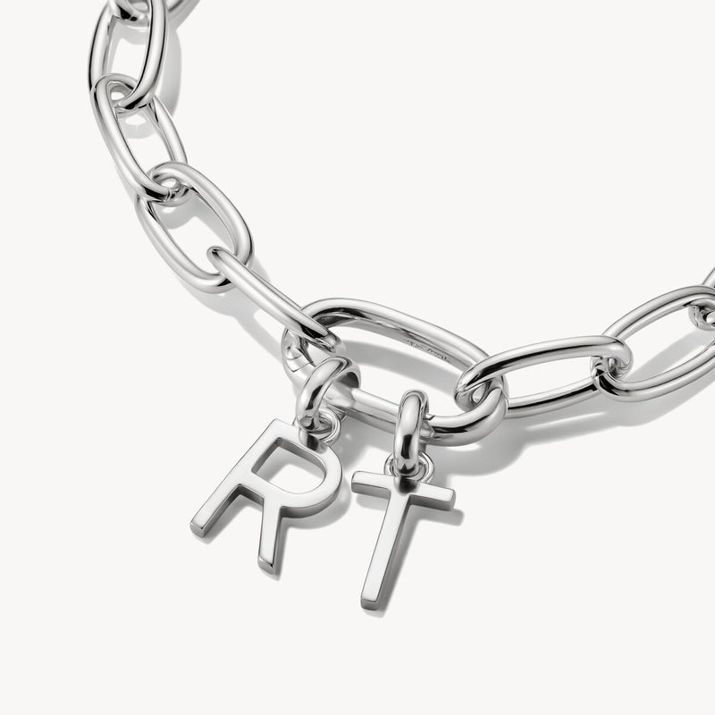 Connect Charm letter T Silver