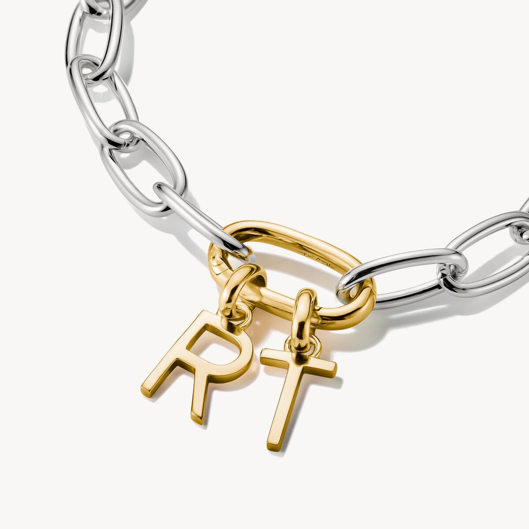Connect Charm letter T Gold