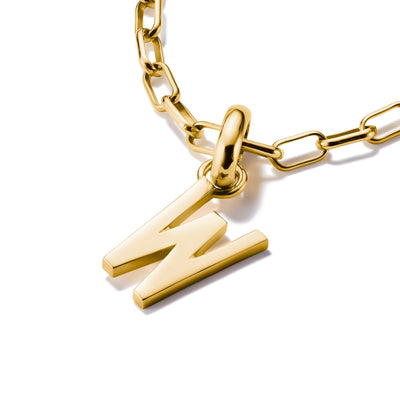 Connect Charm letter W Gold