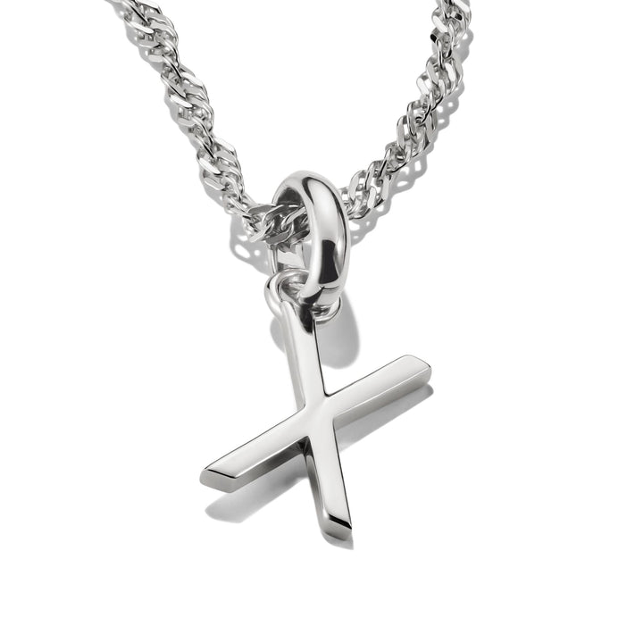 Connect Charm letter X Silver