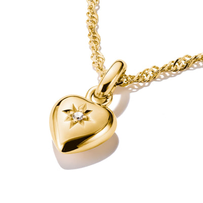 Connect Charm gold heart with star