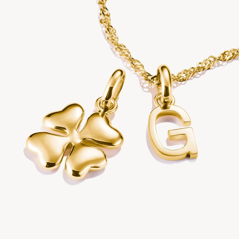 Connect Charm lucky clover in 3D