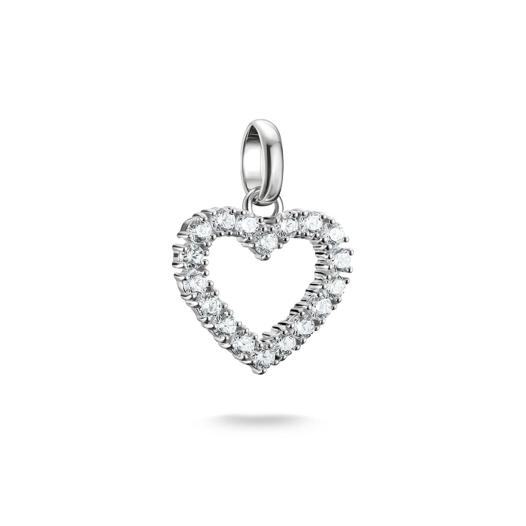 Charm pendant heart with white stones Connect  | THOMAS SABO Australia