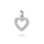 Charm pendant heart with white stones Connect  | THOMAS SABO Australia