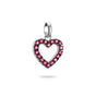 Charm pendant heart with red stones Connect  | THOMAS SABO Australia