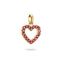 Gold-Plated Heart Charm with Lab-Grown Ruby | THOMAS SABO