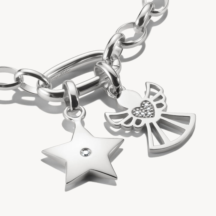 Connect Charm star with white stone