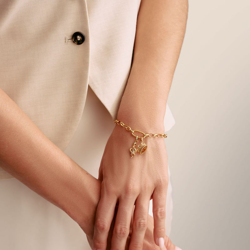Connect Charm crown Gold