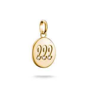 Charm pendant angel number 222 with stones Connect  | THOMAS SABO Australia