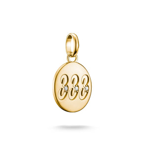 Charm pendant angel number 333 with stones Connect  | THOMAS SABO Australia