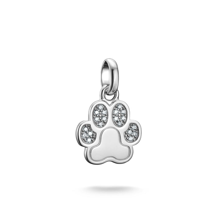 Charm pendant paw with stones Connect  | THOMAS SABO Australia