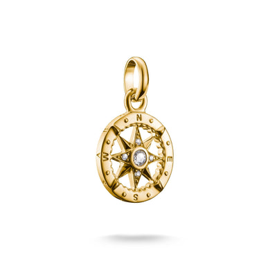 Charm pendant compass with stones Connect  | THOMAS SABO Australia