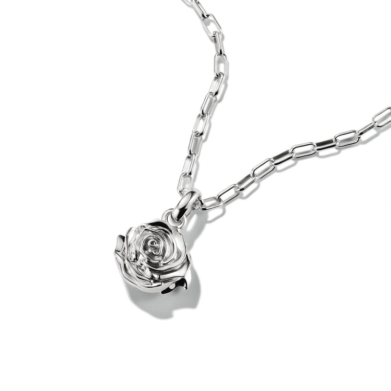 Connect Charm rose blossom silver