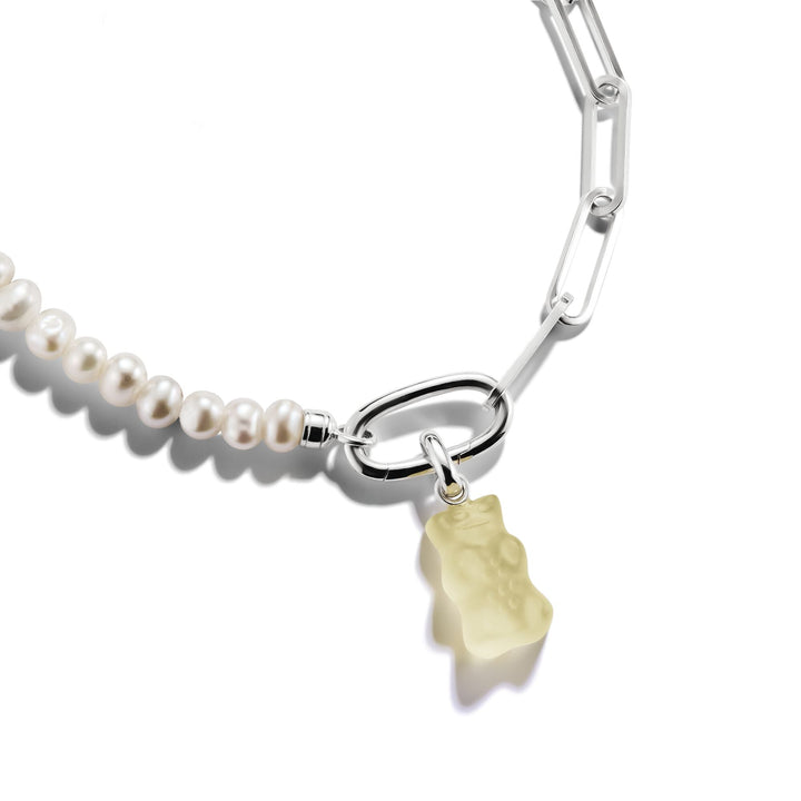 Connect Charm Goldbear in white