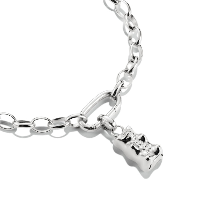 Connect Charm Goldbear Silver