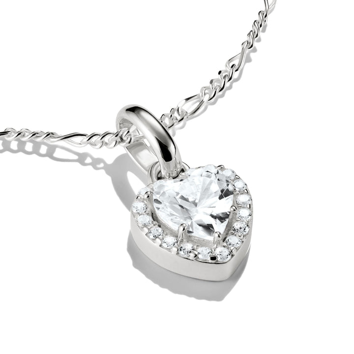 Connect Charm heart with stones
