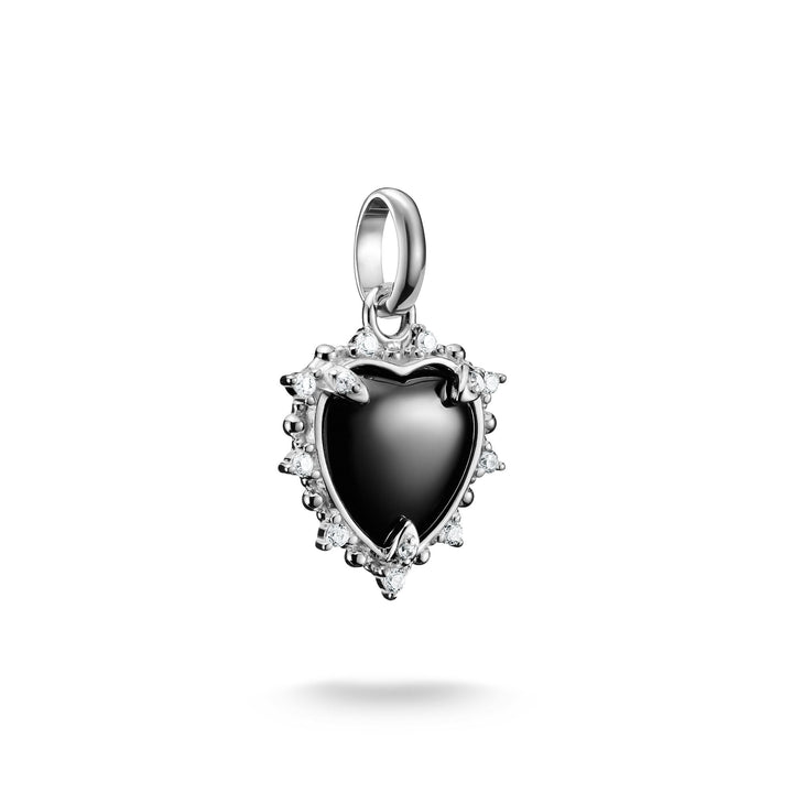 Charm pendant black vintage heart Connect  | THOMAS SABO Australia