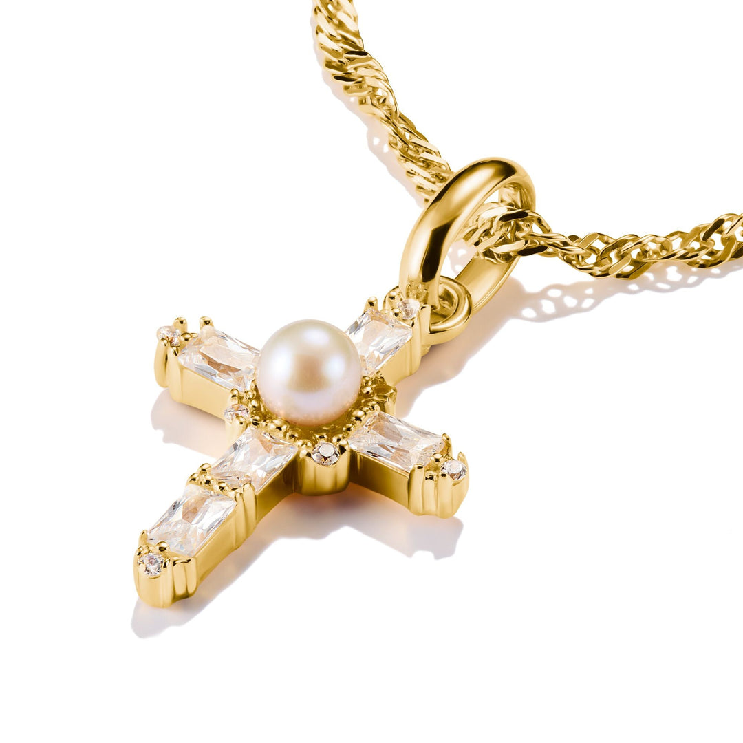 Connect Charm Vintage Cross Gold