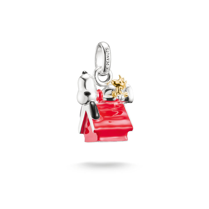 Snoopy &amp; Woodstock Doghouse PEANUTS Connect Charm