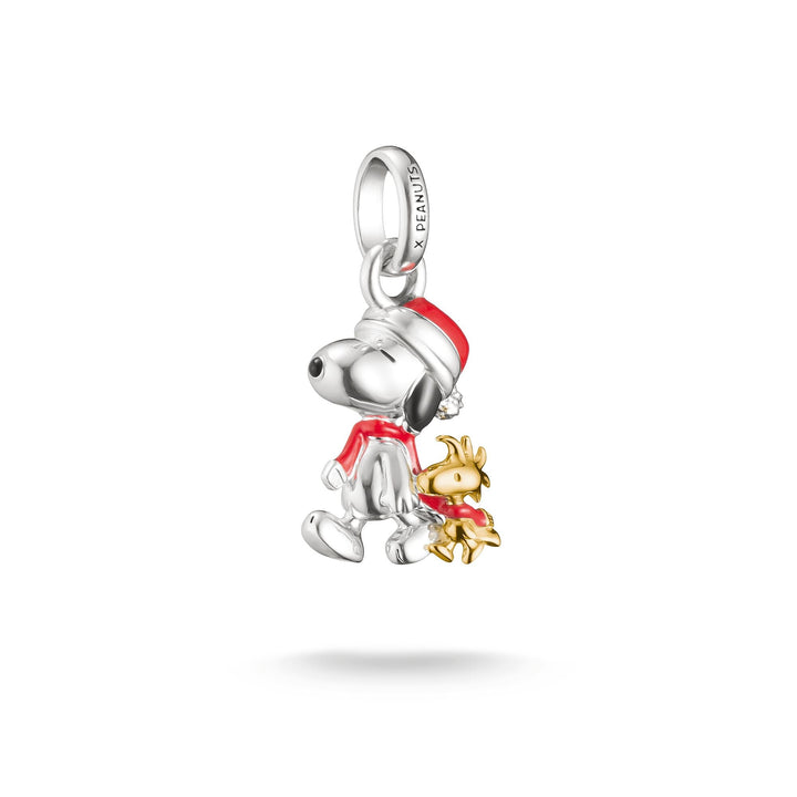 Charm pendant Snoopy &amp; Woodstock Santa Edition PEANUTS Connect | THOMAS SABO Australia