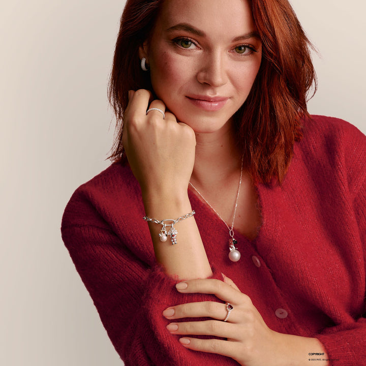 Charm Pendant with Pearl Snoopy &amp; Woodstock PEANUTS Connect | THOMAS SABO Australia