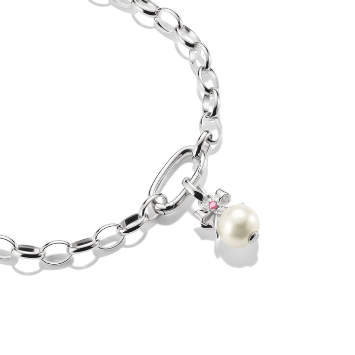 Charm Pendant Pearl with Bow Connect | THOMAS SABO Australia