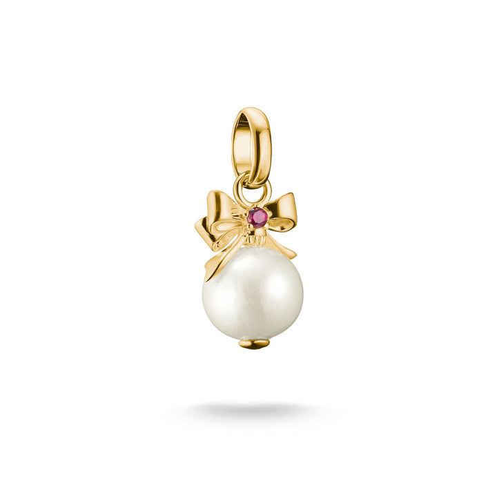Charm Pendant Pearl with Bow Connect | THOMAS SABO Australia