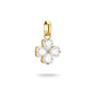Gold-Plated Four-Leaf Clover Charm with Heart-Cut White Zirconia | THOMAS SABO