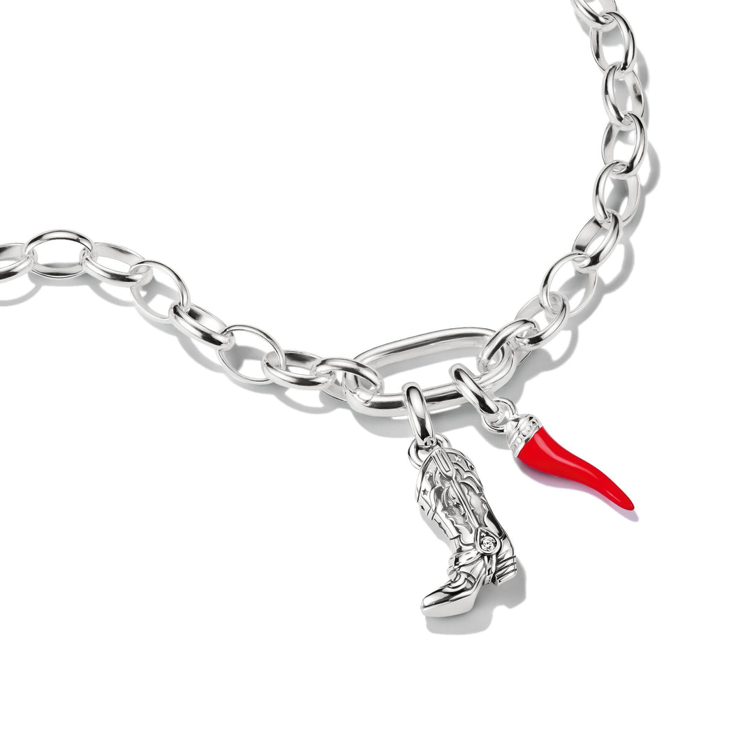 Connect Charm Pendant Cornicello Red