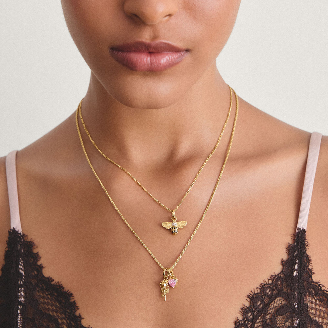 Gold-Plated January Birthstone Charm