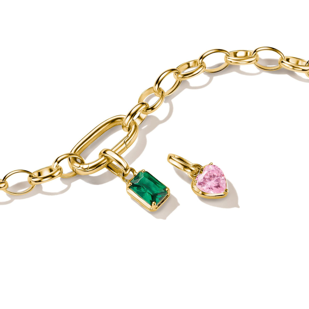 Gold-Plated May Birthstone Charm