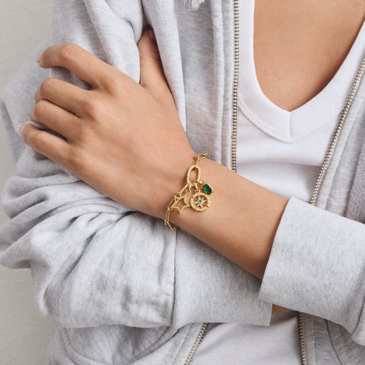 Gold-Plated May Birthstone Charm