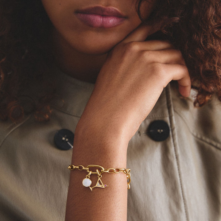Gold-Plated June Birthstone Charm