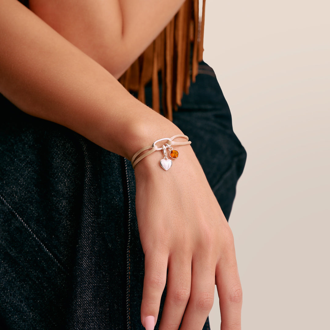 Connect Charm Birthstone October