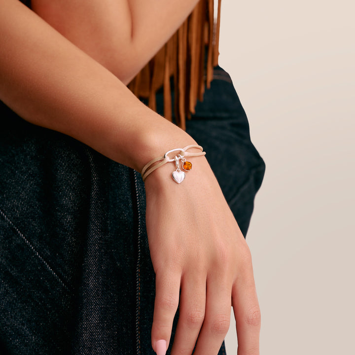 Connect Charm Birthstone October