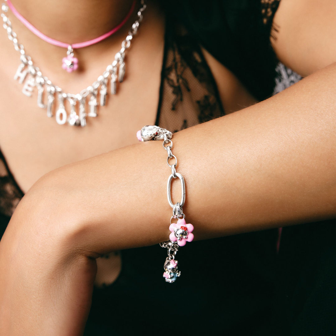 Hello Kitty Charm pink flower | THOMAS SABO AUSTRALIA