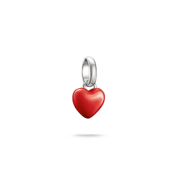 Silver-Plated Red Enamel Heart Charm | THOMAS SABO