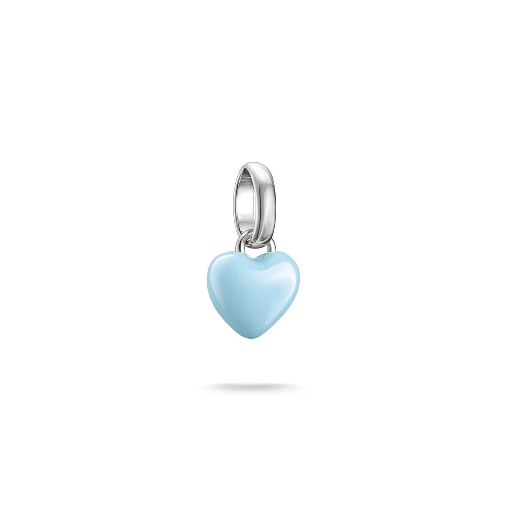 Silver-Plated Light Blue Enamel Heart Charm | THOMAS SABO