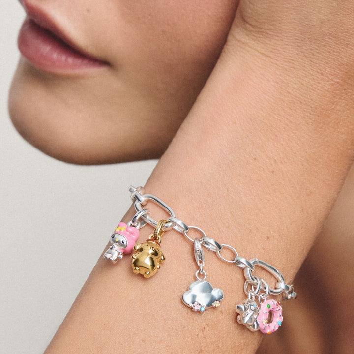 Hello Kitty Pompompurin Connect Charm, Gold-Plated