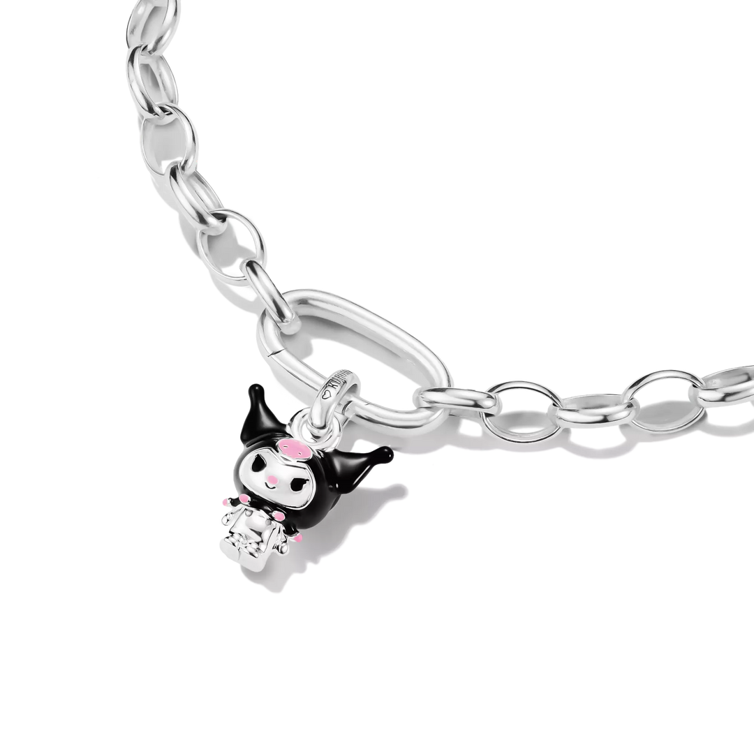 Hello Kitty Kuromi Connect Charm, Silver-Plated