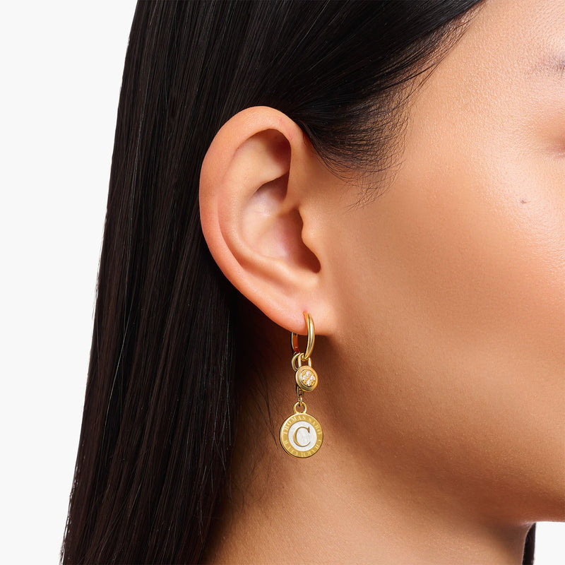 Single hoop earring with eyelet for charms | THOMAS SABO Australia