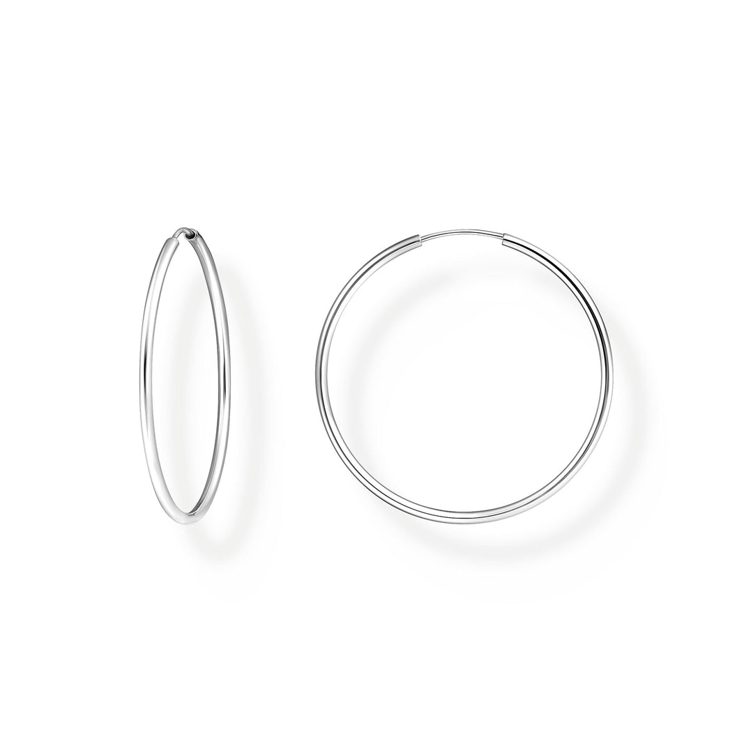 Medium hoop earrings Silver | THOMAS SABO Australia