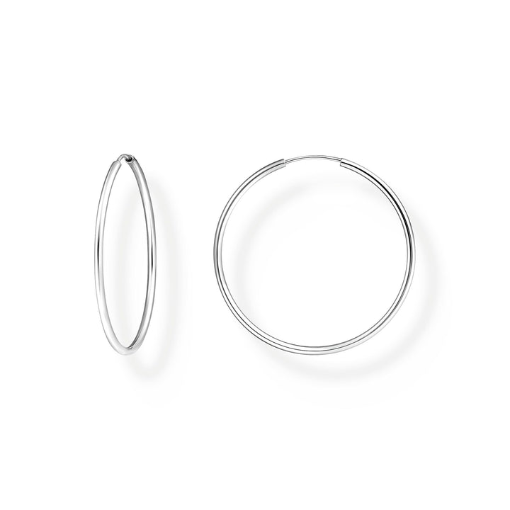 Medium hoop earrings Silver | THOMAS SABO Australia