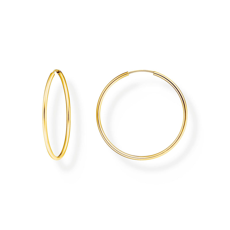Medium hoop earrings Gold | THOMAS SABO Australia